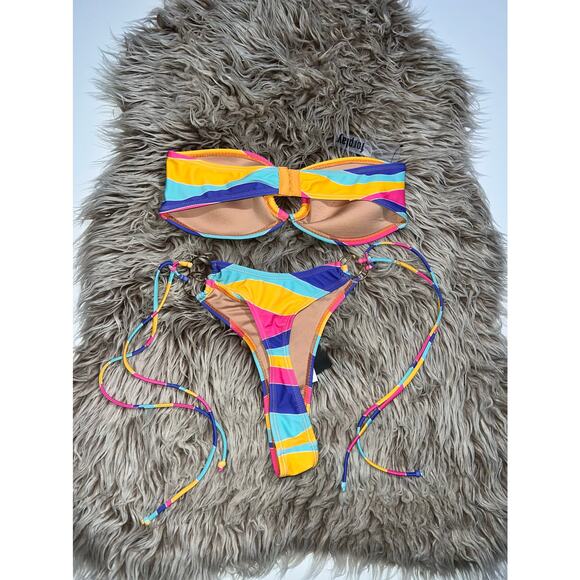 Forplay women’s New multi colored bikini - Picture 2 of 10